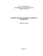 Diplomdarbs 'Projekts viesnīcu kompleksa "Martina" izveidošanai', 1.
