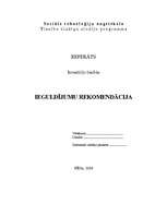 Referāts 'Ieguldījumu rekomendācija', 1.