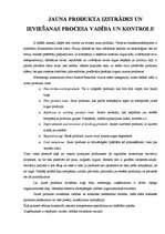 Referāts 'Jauna produkta izstrādes un ieviešanas procesu vadība un kontrole', 1.