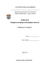 Referāts 'Pārgājiena navigācijas nodrošinājums maršrutā', 1.