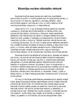 Eseja 'Bizantijas nozīme viduslaiku vēsturē', 1.