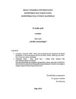 Eseja 'Kādā veidā izpratne par dzimšu attiecībām iespaido veidu, kā mēs interpretējam r', 1.