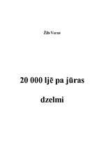 Referāts 'Žils Verns "20 000 ljē pa jūras dzelmi"', 1.