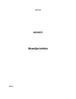Referāts 'Bizantijas kultūra', 1.