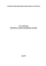 Konspekts 'Žogotovas sādžas izloksnes analīze', 1.