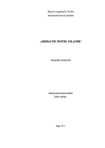 Prakses atskaite 'Prakse viesnīcā "Islande Hotel"', 1.