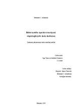Referāts 'Balsta kustību aparāta traucējumi vispārizglītojošo skolu skolēniem', 1.