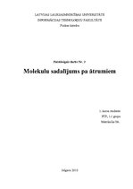Paraugs 'Trešais patstāvīgais darbs fizikā "Molekulu sadalījums pa ātrumiem"', 1.