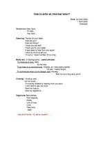 Konspekts 'Informal Letter', 1.