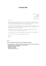 Konspekts 'Informal Letter', 2.