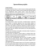 Referāts 'Sponsorēšanas projekts', 1.