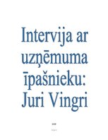 Referāts 'Intervija ar uzņēmuma īpašnieku', 1.