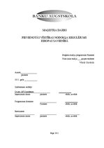 Diplomdarbs 'Pievienotās vērtības nodokļa regulējums Eiropas Savienībā', 1.