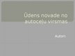 Prezentācija 'Ūdens novade no ceļa virsmas', 1.