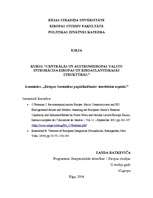 Konspekts 'Eiropas Savienības paplašināšanās - teorētiskie aspekti', 1.