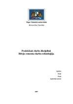 Referāts 'Būvju remonta darbu tehnoloģija', 1.