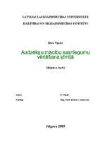 Diplomdarbs 'Audzēkņu mācību sasniegumu vērtēšana ķīmijā', 19.