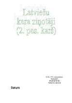 Referāts 'Latviešu kara ziņotāji', 1.