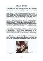 Konspekts 'Styles of Art', 1.