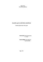 Referāts 'Jauniešu sporta aktivitātes mūsdienās', 1.