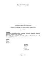 Referāts 'Finanšu uzdevumi ar analītiskām formulām', 1.