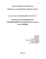 Biznesa plāns 'Gaujienas muiža', 1.