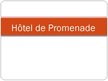 Referāts 'Hôtel de Promenade', 14.