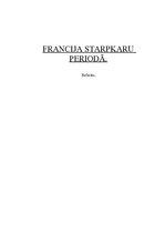 Referāts 'Francija starpkaru periodā', 1.