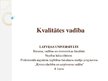 Prezentācija 'Kvalitātes vadība', 1.