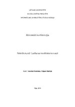 Referāts 'Bibliotekārā konfliktoloģija', 1.