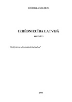 Referāts 'Ierēdniecība Latvijā', 1.