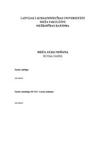 Referāts 'Platlapju āreņa atjaunošana meža un lauksaimniecības zemē', 1.