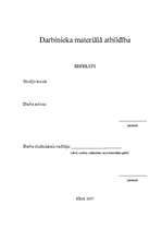 Referāts 'Darbinieka materiālā atbildība', 1.