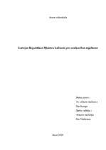 Referāts 'Latvijas Republikas Ministru kabineti pēc neatkarības atgūšanas', 1.
