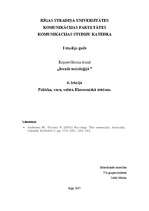 Konspekts 'Politika, vara, valsts. Ekonomiskā sistēma', 1.