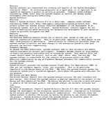 Eseja 'System Architect and the Systems Analyst', 1.