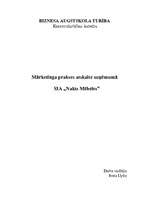 Prakses atskaite 'Mārketinga prakses atskaite uzņēmumā "Nakts Mēbeles"', 1.