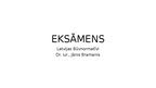 Prezentācija 'Eksāmens Latvijas būvnormatīvi', 1.
