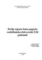 Eseja 'Preiļu rajona Sutru pagasta vecticībnieku dzīve XXI gadsimtā', 1.