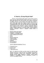 Referāts 'Personālvadības īpatnības viesnīcā "Europa Royale Hotel', 13.