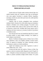 Konspekts 'Skolu un pedagoģiskā domas pirmsākumi Latgalē', 1.