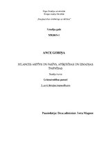 Konspekts 'Bilances aktīvs un pasīvs, atšķirības un izmaiņu īpatnības', 1.