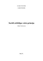 Referāts 'Sociāli atbildīgas valsts princips', 1.