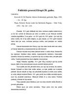 Konspekts 'Politiskie procesi Eiropā 20.gados', 1.