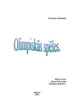 Referāts 'Olimpiskās spēles', 1.