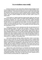 Eseja 'Es un mūsdienu masu mediji', 1.