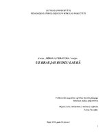 Eseja 'Romāns "Uz kraujas rudzu laukā"', 1.