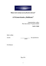 Referāts 'A/s komercbanka "Baltikums"', 1.