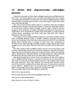 Konspekts 'Psiholoģijas vēstures eksāmena jautājumi', 13.