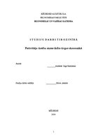 Referāts 'Patērētāju tiesību aizsardzība tirgus ekonomikā', 1.